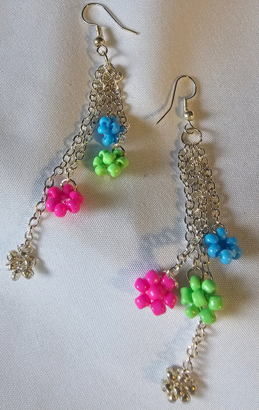 Flower earrings