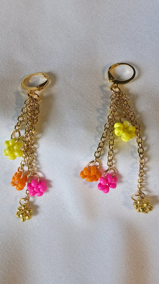 Flower earrings