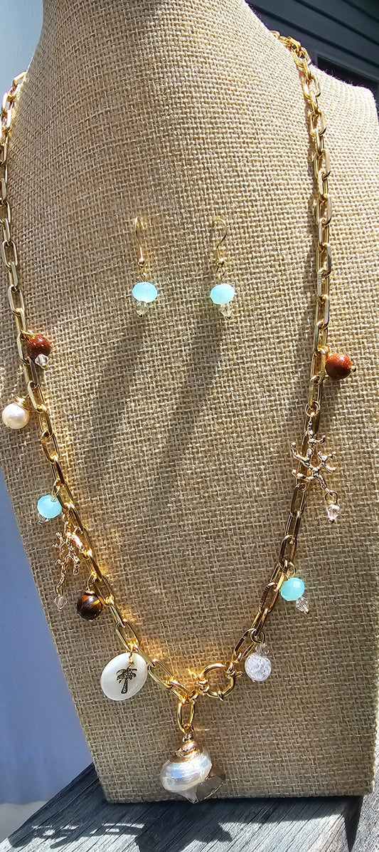 Land and Sea necklace set