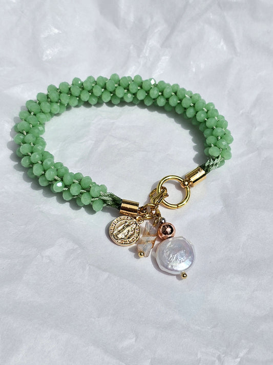 Jade green bracelet